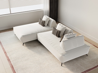 Modern corner sofa 3d model