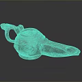 Ancient Style Bronze Oil Lamp With Decorative Handle And Intricate Design