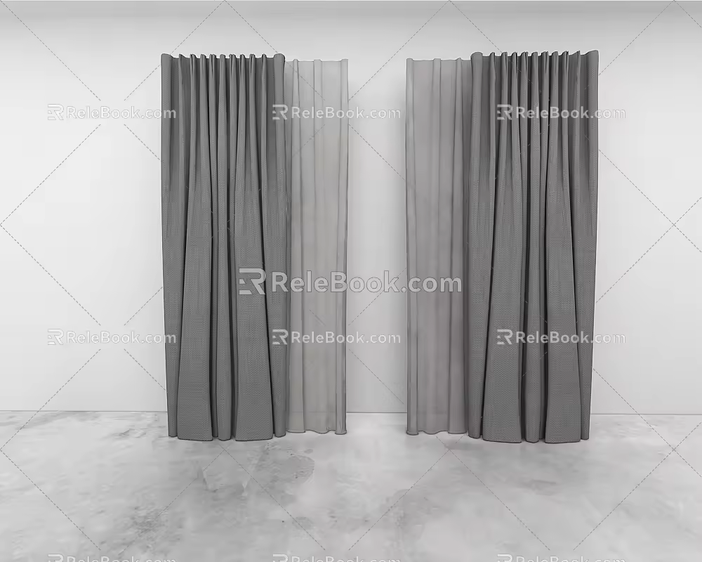 Curtains 3d model