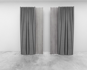 Curtains 3d model