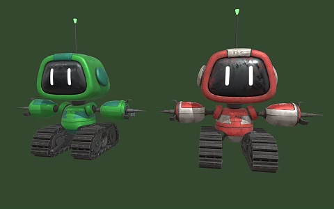 Modern robot intelligent machine 3d model