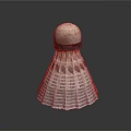 Badminton Shuttlecock with Cork Top Plastic Skirt and Green Band Design for Sports Training