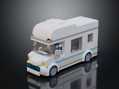 Modern toy car Lego dining car Lego toy model