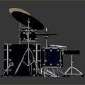 Natal Complete Drum Set With Multiple Drums Cymbals And Stands For Home Use