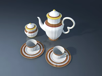 Chinese Ornaments Pendant Chinese Vase Chinese Tea Ceremony 3d model