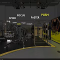 Fitness Gym With Modern Interior Workout Equipment And Do It Motivation Slogan