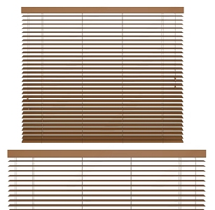 Modern venetian blinds solid wood ladder rope drawstring 3d model