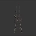 Steel Communication Tower With Multiple Platforms And Antennas Metal Structure For Signal Transmission