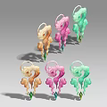 Three-Shading Two-Shading Jade Peibao Jade Jade Jewel Moire Jade Magic Treasure Realistic Game Style Hand-painted Style 3d model