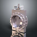 Stainless Steel Industrial Mechanical Valve With Flange Bolted Structure And Actuator Unit