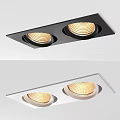 Sleek LED Recessed Downlights And Spotlights With Black White Housings For Modern Ceiling Lighting
