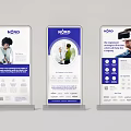 nORD Brand Rollup Banners With People Images Text Content And VR Elements
