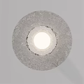 Modern Textured Round Wall Light With Illuminated Center And Decorative Patterns 3d model