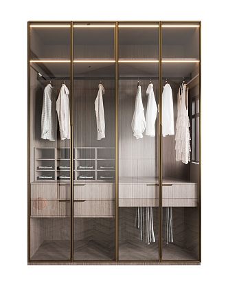 Modern wardrobe 3d model