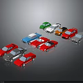 Multiple Colorful Toy Cars Arranged In Display With Various Styles And Hues