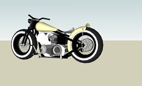 Modern Motorcycle 3d model