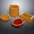 Stylish Woven Storage Baskets with Various Shapes and Colors for Home Daily Living Essentials