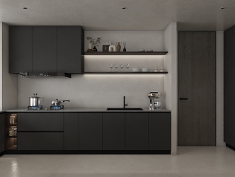 Modern Kitchen Minimalist Kitchen 3d model