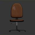 Comfortable Orange Fabric Office Chair with Swivel Base and Rolling Wheels