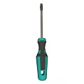 Industrial Screwdriver With Blue Black Plastic Handle And Metal Shaft Professional Tool