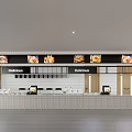 Modern Dining Area Interior With White Orange Gray Chairs And Hanging Lights
