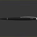 Sleek Modern Black Ballpoint Pen With Smooth Body And Metallic Clip For Daily Use