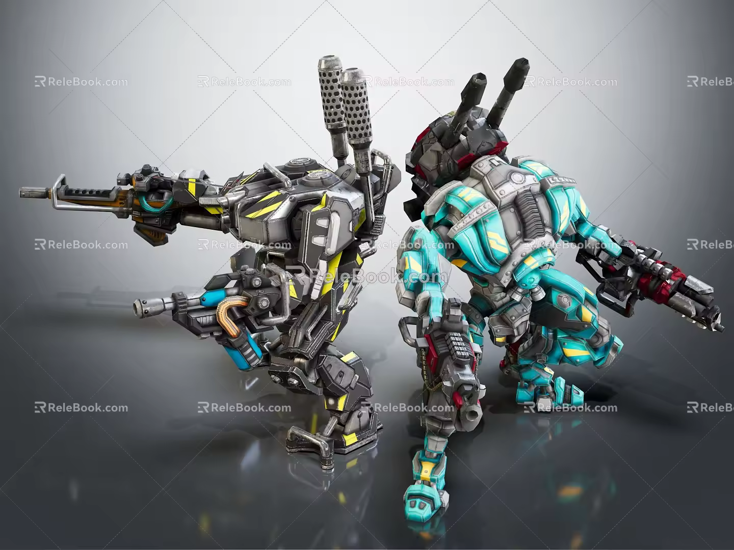 Modern Robot Warrior Robocop 3d model
