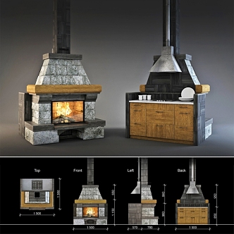 oven 3d model