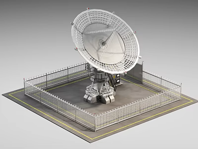 Modern Radar Radar Base 3d model
