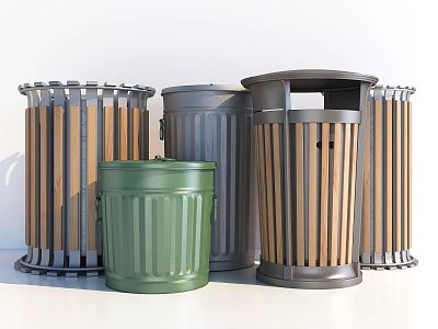 Modern trash can 3d model Modern trash can 3d model