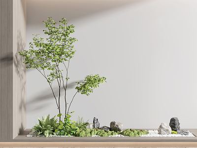 Modern plant landscape model