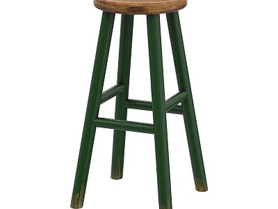 Bar stool high chair 3d model