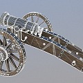 Cannon Battery Ancient Cannon 3d model