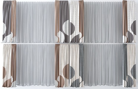 Modern Curtains 3d model