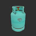 Industrial Equipment Blue Gas Cylinder With Red Valve For Industrial Applications