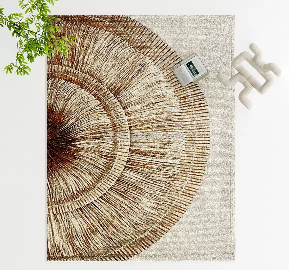 Modern Square Carpet 3d model