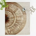 Modern Square Carpet 3d model