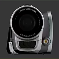 Canon Silver Camcorder With 41X Optical Zoom Lens And Compact Design
