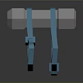 Blue Mechanical Clamp Equipment With Gray Hexagonal Component And Geometric Structure