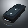 Stylish Key Shaped Jewelry Accessory With Black Finish And Silver Accents
