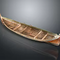 Traditional Wooden Boat Structure As Water Transportation Vehicle With Classic Design