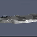 Modern Stealth Fighter Jet with Camouflage Paint and Advanced Aerospace Design