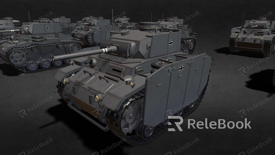 German WW2 Tank Pack model