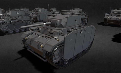 German WW2 Tank Pack 3d model