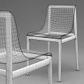 Modern Transparent Office Chair With Black And White Frame Stylish Design