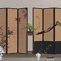 Middle Ancient Screen 3d model