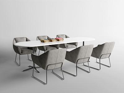 Modern Table and Chair Combination Leisure Negotiation Table model