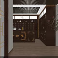 Modern Living And Dining Interior With Wooden Ceiling Blinds City View Furniture Decor