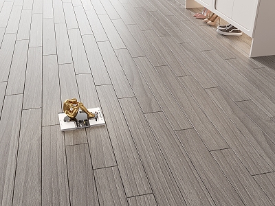 gray wood floor model