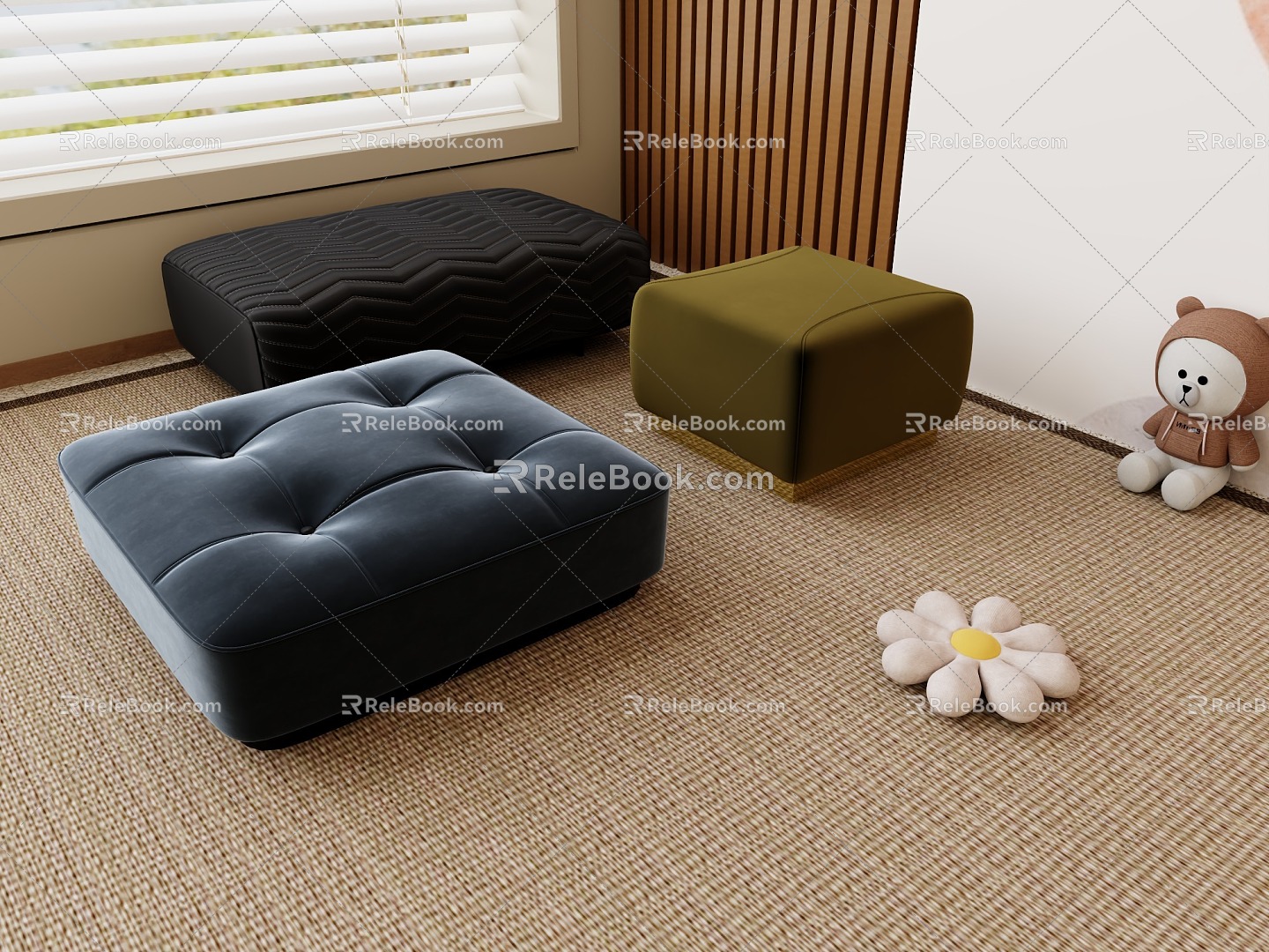 Sofa Cushion Foot 3d model